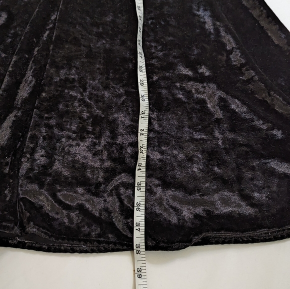 Lord & Taylor Context Black Velvet Shift Dress Large - Picture 6 of 9